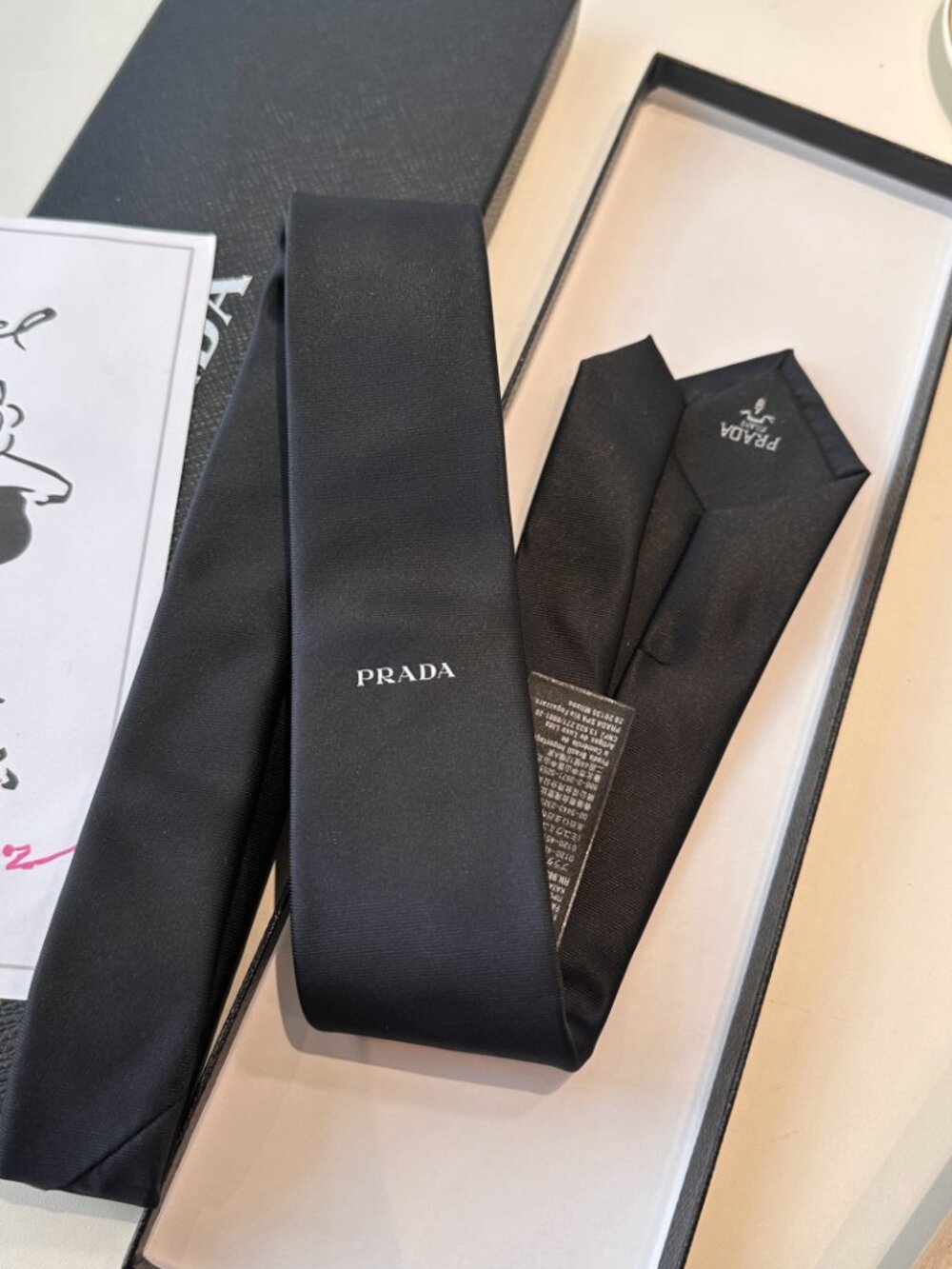 🖤Prada black tie, unisex comes with a gift box